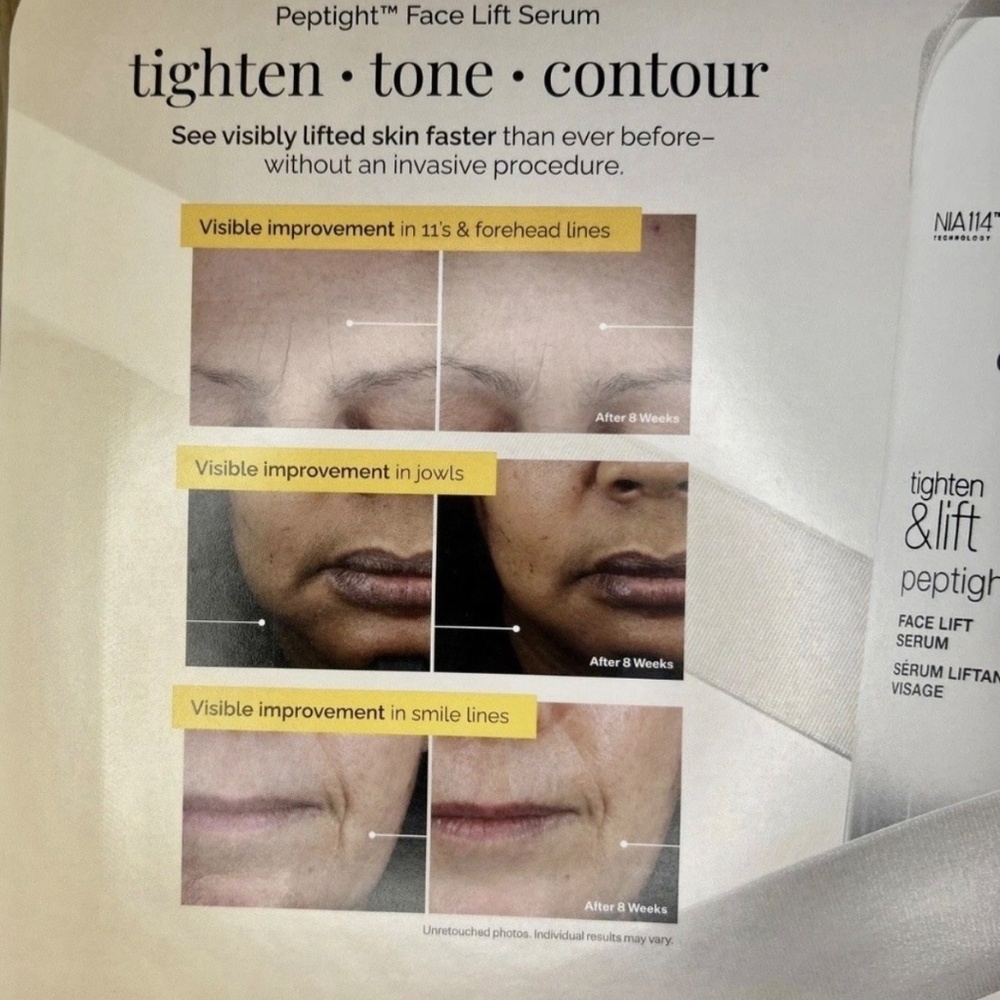 NEW Strivectin Tighten & Lift Peptight Face Lift Serums 2 Pack 1oz & 0.5 Oz - Picture 6 of 10